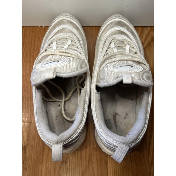 Nike Air Max 97 Shoes Mens Size 10 White Metallic Silver Running 921826-101 - Picture 9 of 10